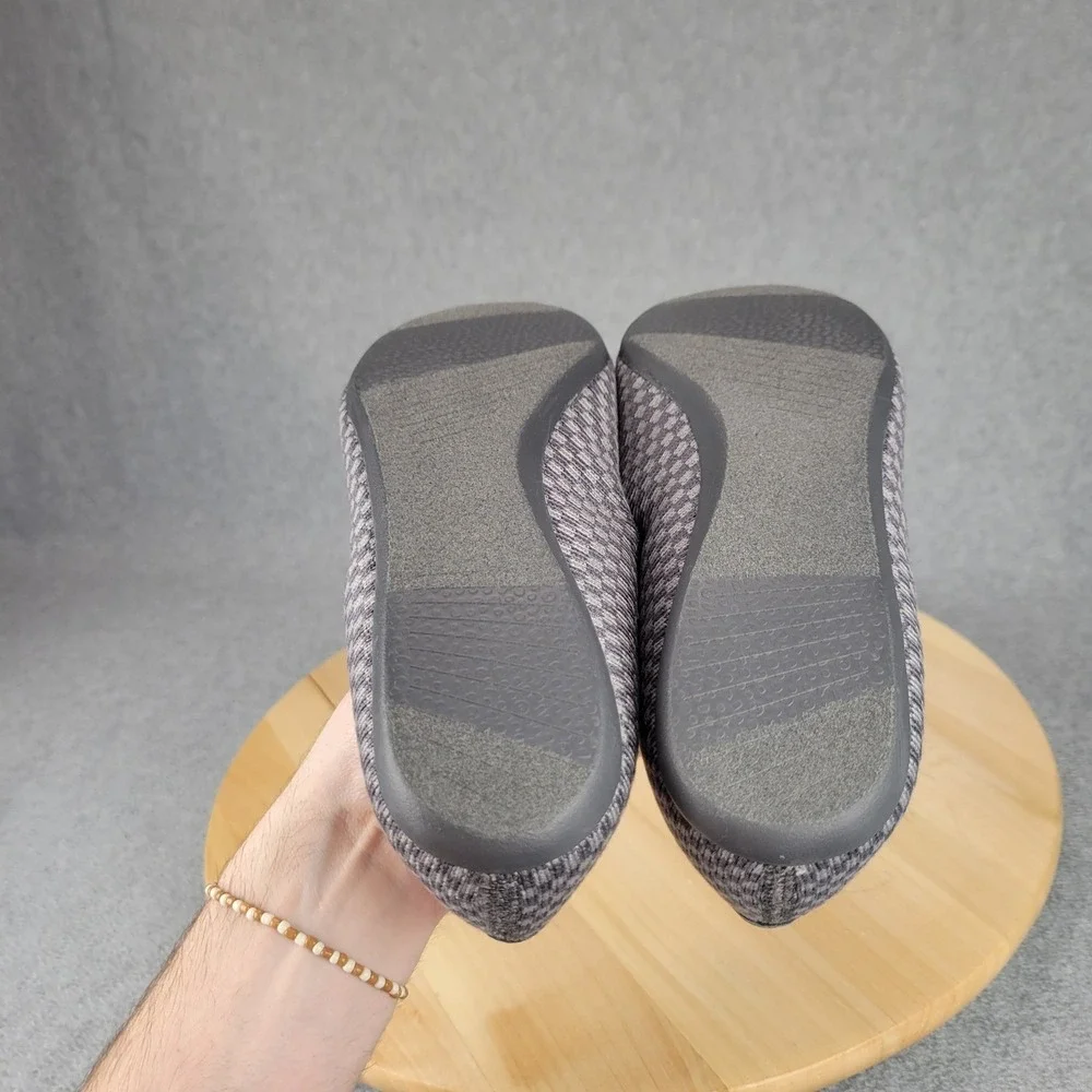 Allbirds Tree Breezers Grey‎ Checkerboard Ballet Flats Womens 7.5 Sustainable